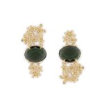 Brincos prata dourada Miosotis (Frida Collection)