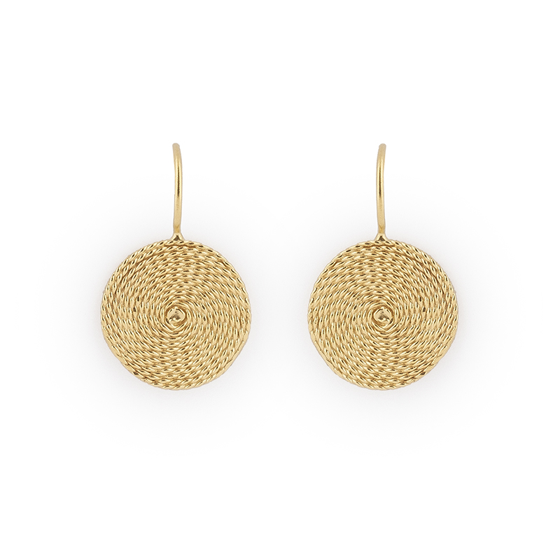 06B Brincos em prata dourada - Image 1