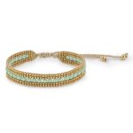 Pulseira Dourada Green Turquoise (Serenity)