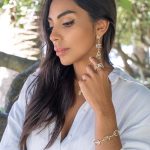 Pulseira prata dourada Daisy (Cristal) - Image 2