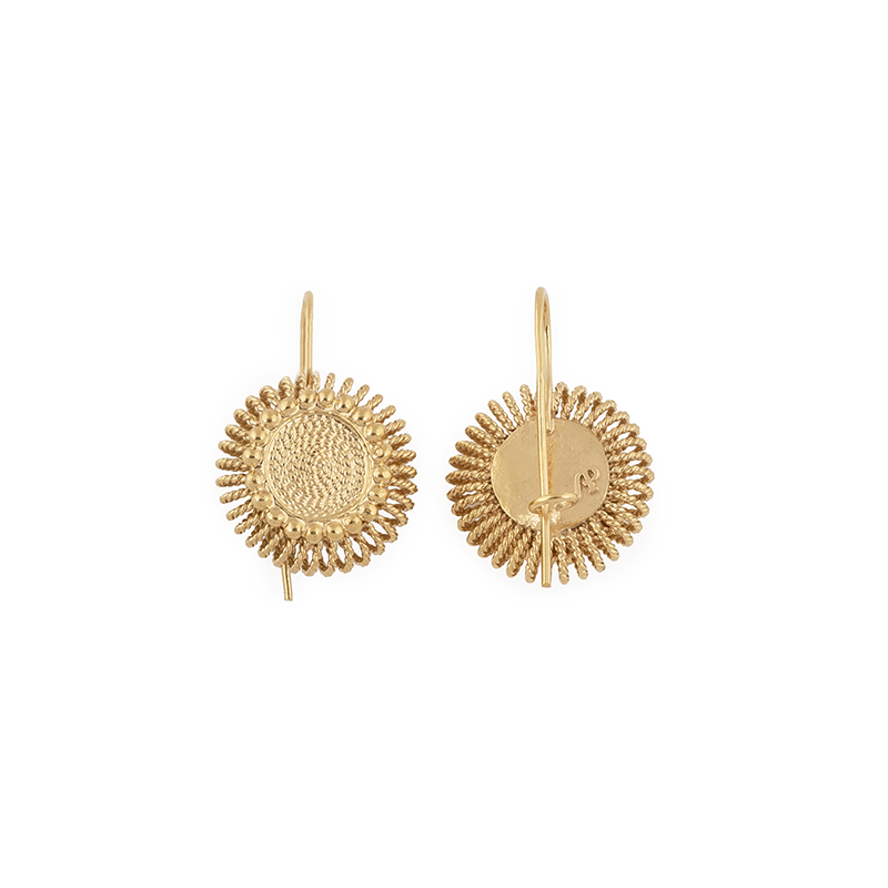 313A Brincos prata dourada Royal S (Filigree Collection) - Image 2