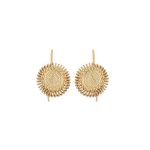Brincos prata dourada Royal S (Filigree Collection)