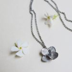 Colar com pendente em prata Pampalonia (mini peónia) - Image 3