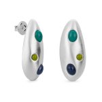 Brincos em prata Addaia (3 muranos)