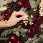 Pulseira prata dourada aro rígido Gold Pinus - Image 2