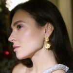 Brincos espiral dupla em prata dourada Gold Pinus - Image 2