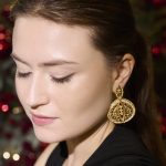 Brincos prata dourada Charm (Filigree Collection) - Image 2