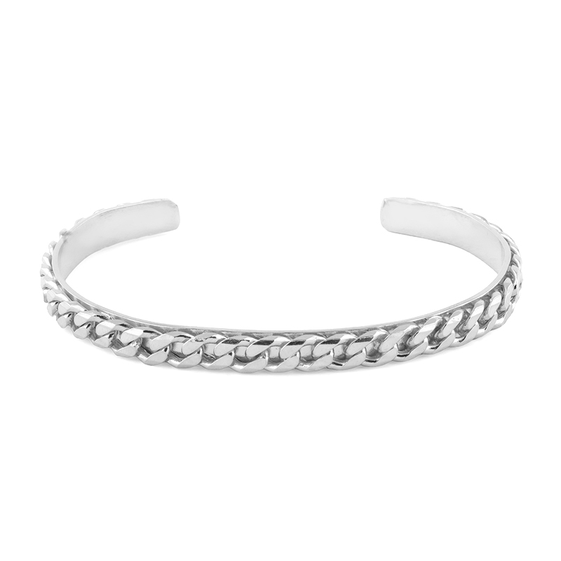 391A Pulseira em prata oxidada Chain (Knot collection) - Image 1