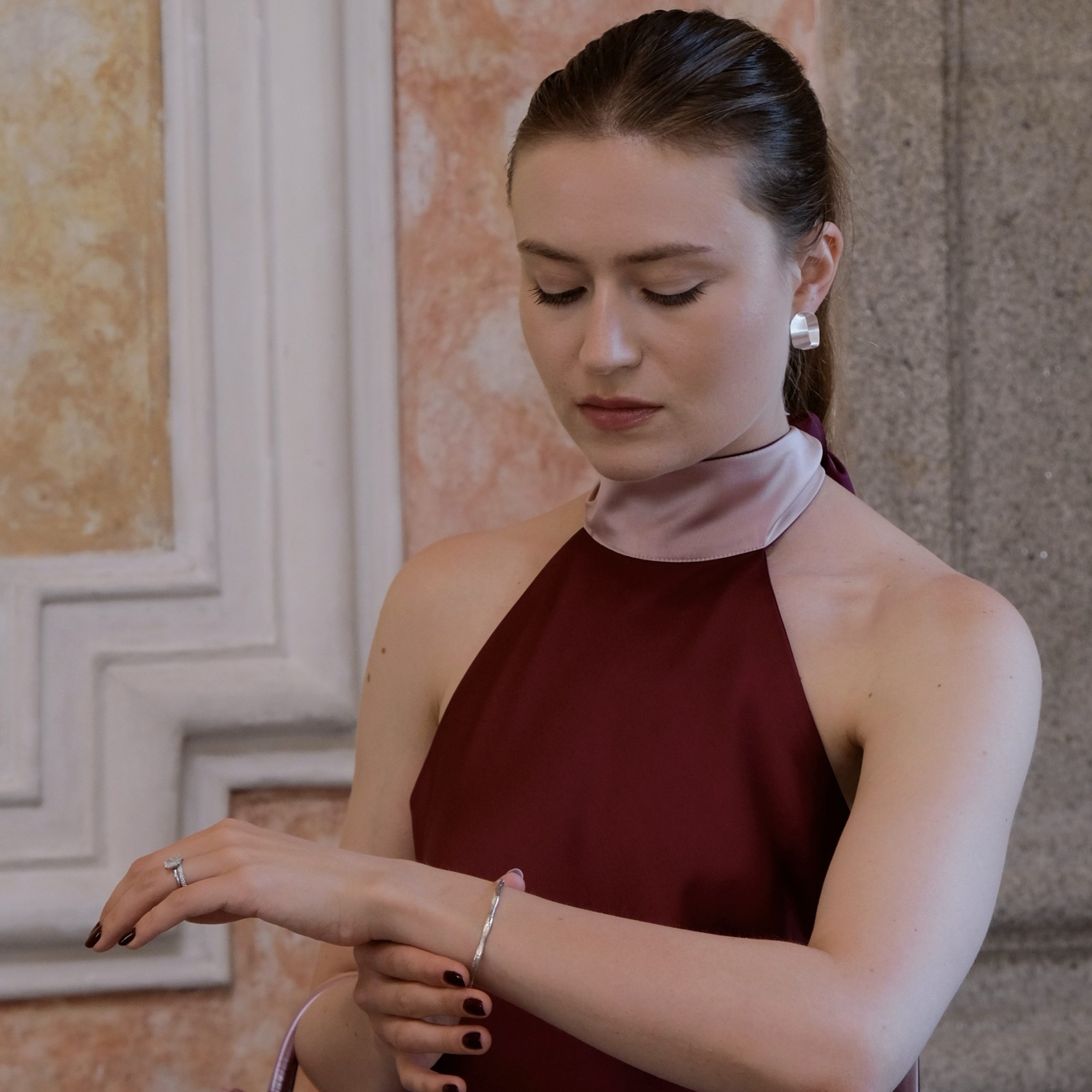 IMG_4061 Pulseira prata oxidada (Gold Pinus collection) - Image 2