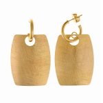 Brincos prata dourada Pipa (Bamboo collection)