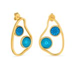 Brincos dourados New Gaudi M (Casa Batló)