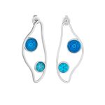 Brincos prata clara New Gaudi L (Casa Batló)