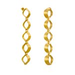 Brincos dourados Xaluc ( mini dunas)