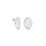 Brincos prata clara mini cala (Cala collection)