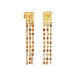 Brincos dourados chuva de luzes (Aube collection)