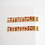 Brincos dourados chuva de luzes (Aube collection) - Image 3