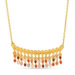 Colar dourado chuva de luzes (Aube collection)