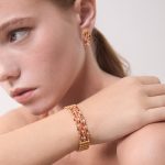 Pulseira dourada chuva de luzes (Aube collection) - Image 2