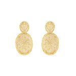 Brincos prata dourada Royal (Filigree Collection)