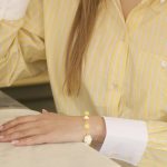 Pulseira prata dourada com pérola e pedras (Baroque Collection) - Image 2