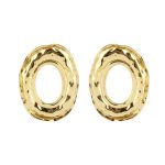 Brincos em prata dourada palete (Gold Pinus Collection)