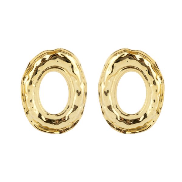 Brincos em prata dourada palete (Gold Pinus Collection)