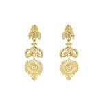 Brincos em prata dourada coroa (Gold Pinus Collection)