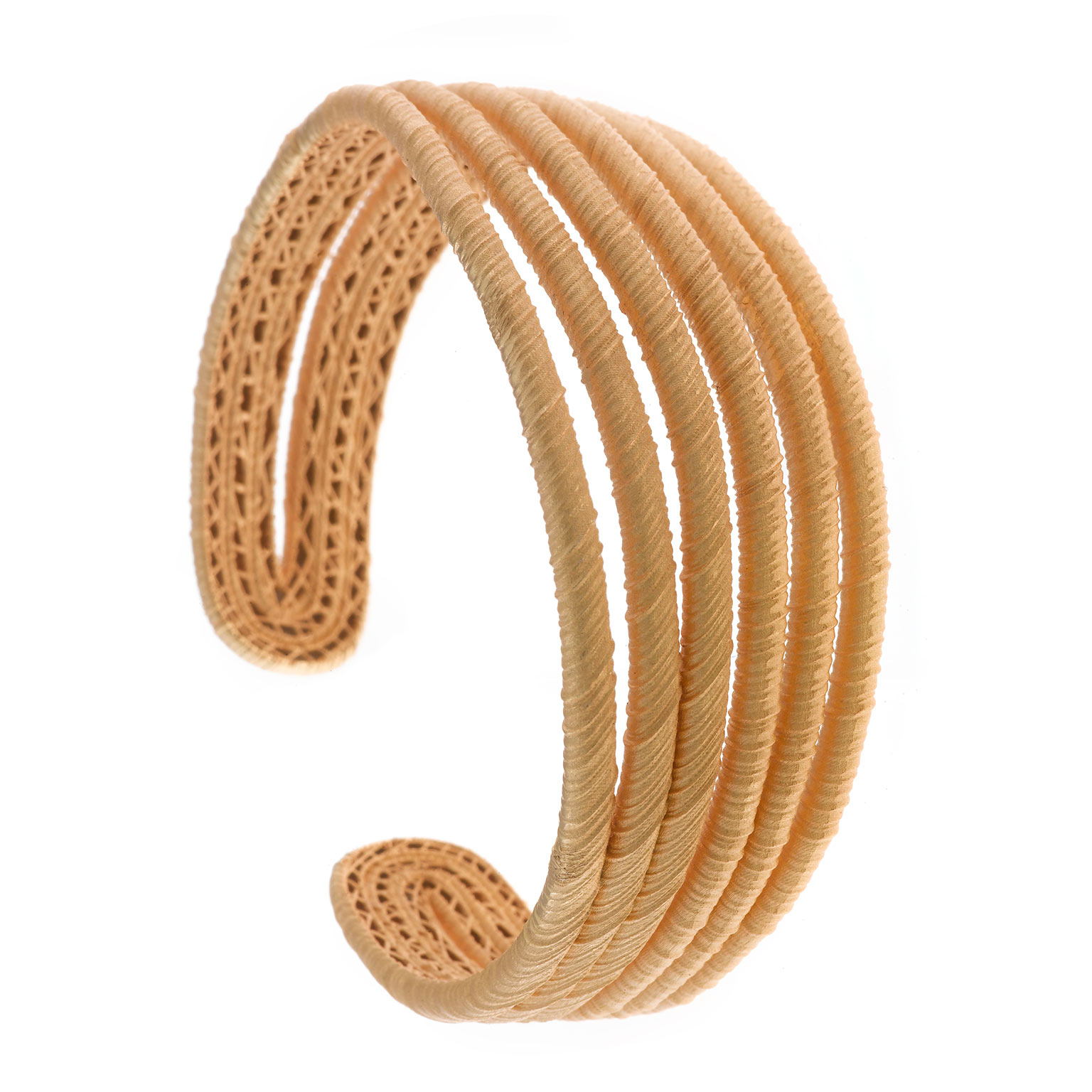 112P0135 Pulseira prata dourada seis linhas (Electra collection) - Image 1