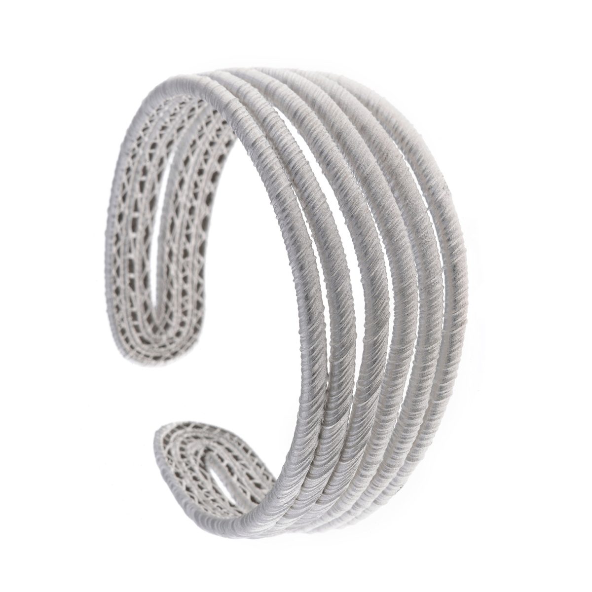 Pulseira prata clara seis linhas (Electra collection) - Image 1
