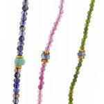 Pulseira prata dourada esmeraldas com iolitas (Organic collection) - Image 2