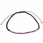 Pulseira prata dourada com rubis (gold)