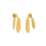 Brincos dourados mini folhas (Silvela collection)