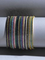 Pulseira prata dourada com zirconias cristal (Blink collection) - Image 2