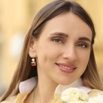 Brincos prata dourada com pérola e rubi (Organic) - Image 2